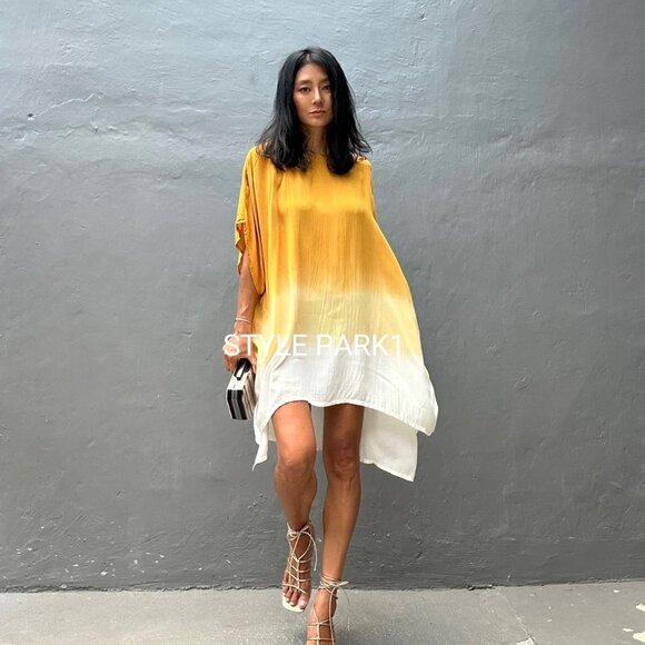 STYLE PARK JASRI DRESS in MUSTARD - ONE SIZE - BNWT - Picture 2 of 7